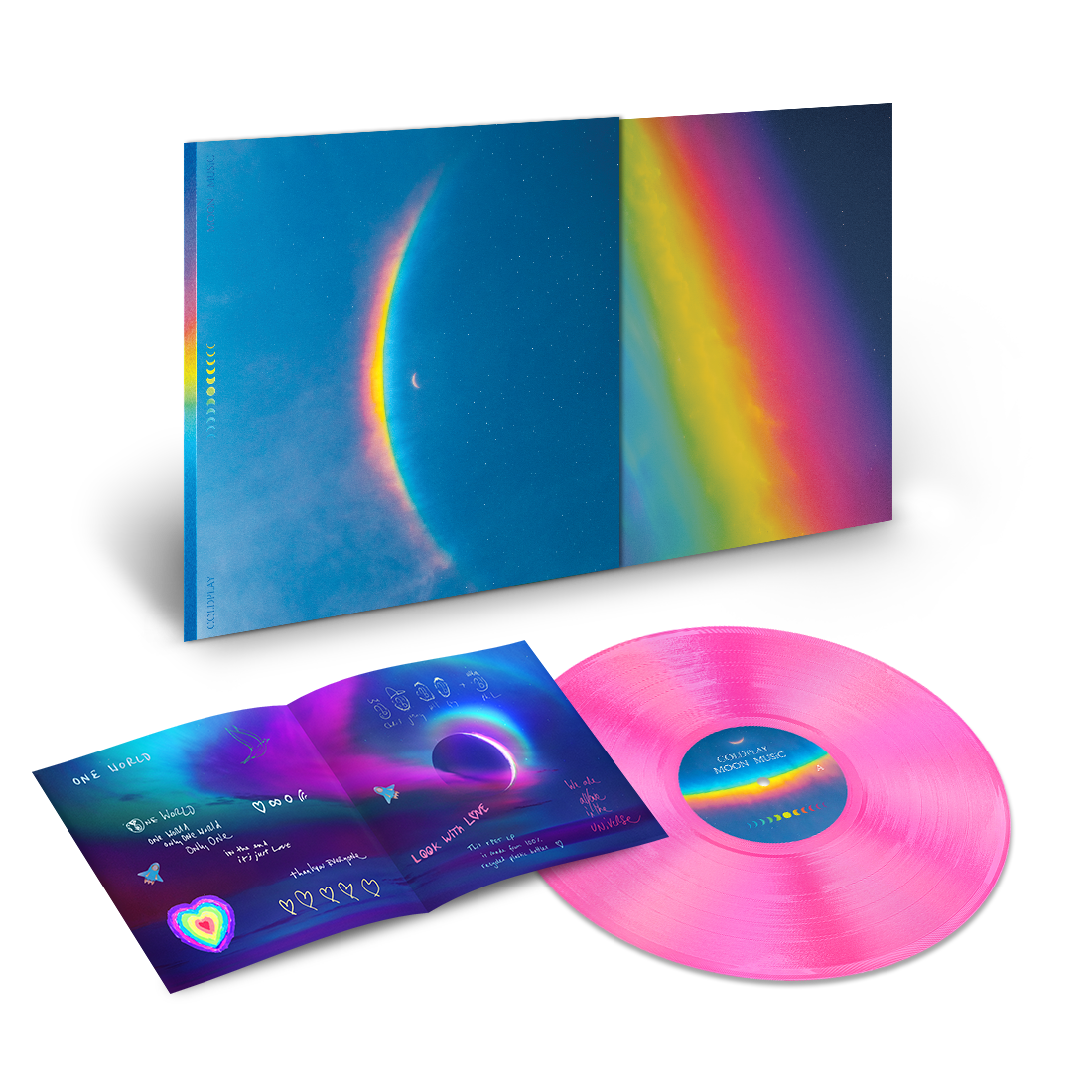 Coldplay ‎– Moon Music, Pink Translucent Vinyl LP